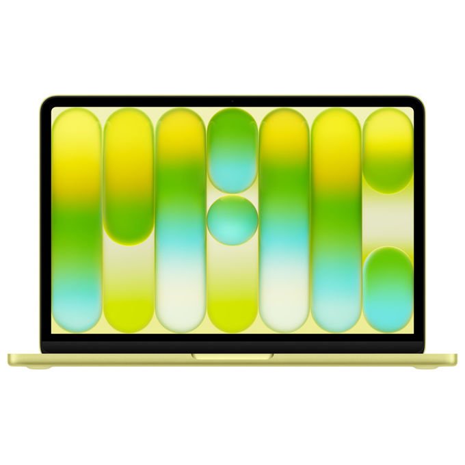 Apple MacBook Neo 13'', chip A18 Pro, cpu 6-core, gpu 5-core, 8GB RAM, 512GB SSD, Touch ID, giallo agrume