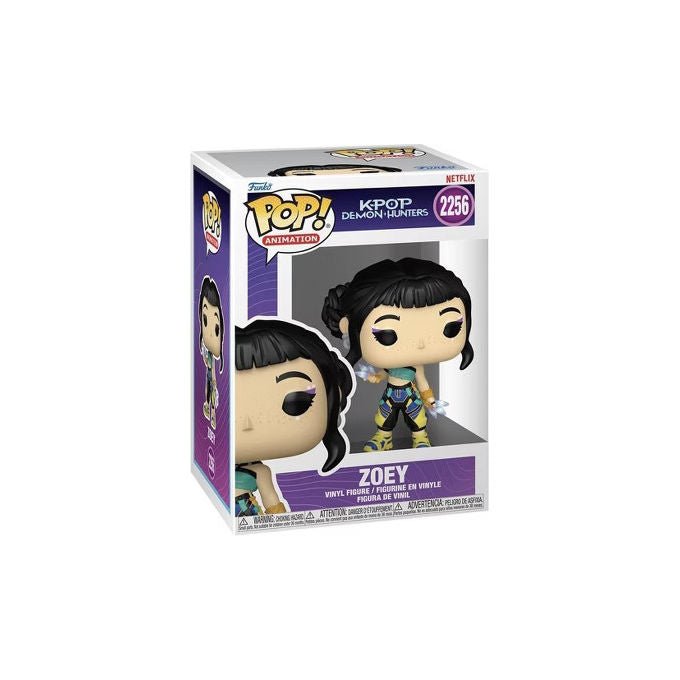 Funko pop animation figura in vinile Zoey, K-pop demon hunters, bobble head, personaggio da collezione, 9 cm, n. 2256