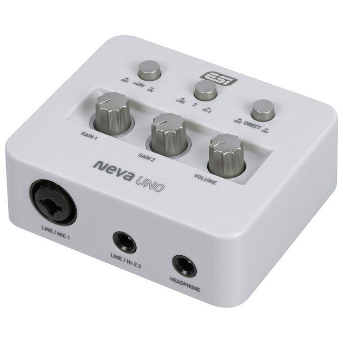 ESI Neva Uno, interfaccia audio USB-C, 24 bit 192 kHz, ingresso XLR combo, Hi-Z, phantom +48V, scheda audio