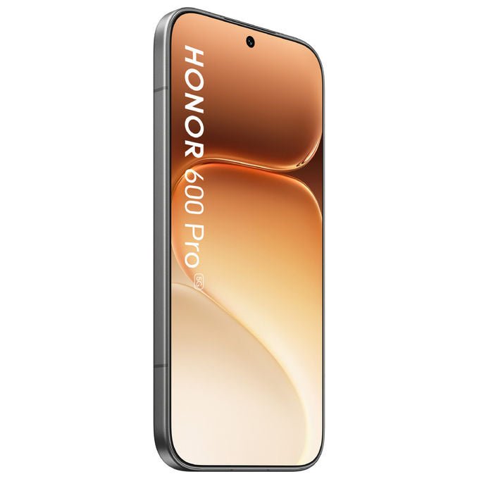 Honor 600 Pro smartphone 5G, 6.57'' AMOLED 120Hz, Snapdragon 8 Elite, 12 GB RAM, 512 GB, tripla fotocamera 200 MP, 6400 mAh, nero