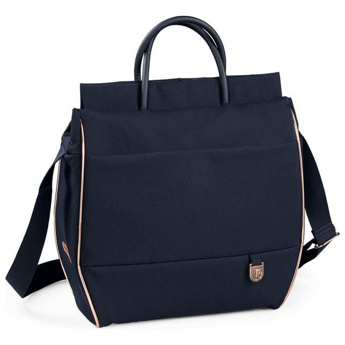 Peg Perego borsa fasciatoio neonato, True Black, con materassino cambio, agganciabile al passeggino