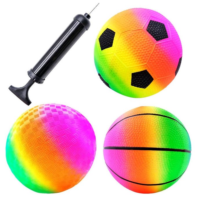 Mandelli pallone da spiaggia Happy, 220 gr, in PVC, per bambini e adulti, gioco all'aperto, piscina
