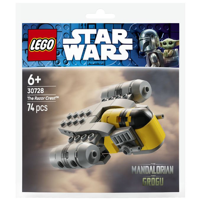Lego Star Wars mini modello di Razor Crest, set costruzioni, 74 pezzi, polybag 30728, eta' 6+