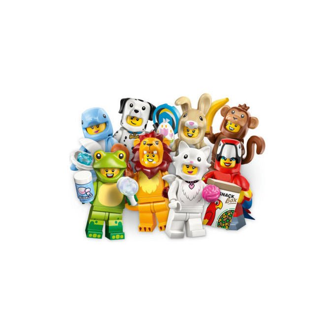 Lego minifigures serie animali 28, 71051, mystery box, 12 personaggi collezionabili in costume, accessori inclusi, eta' 5+