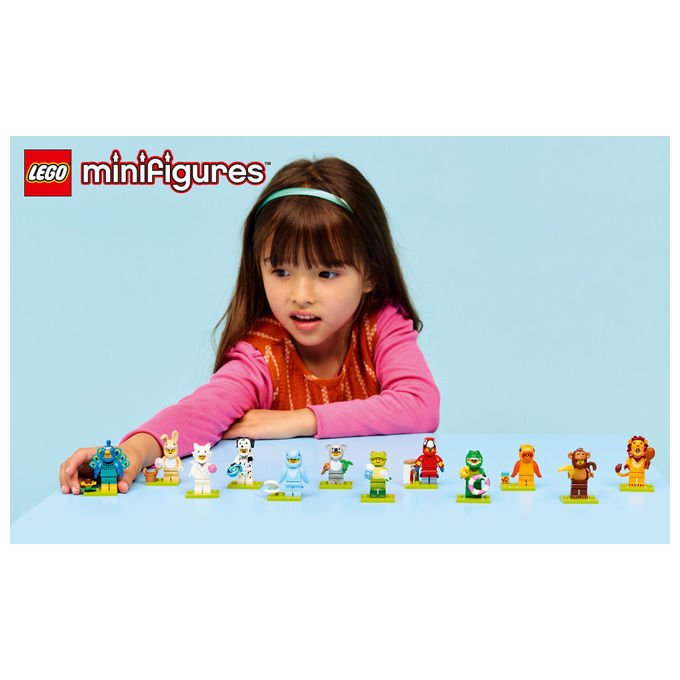 Lego minifigures serie animali 28, 71051, mystery box, 12 personaggi collezionabili in costume, accessori inclusi, eta' 5+