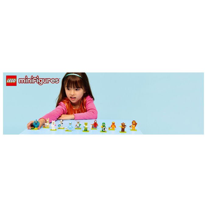 Lego minifigures serie animali 28, 71051, mystery box, 12 personaggi collezionabili in costume, accessori inclusi, eta' 5+