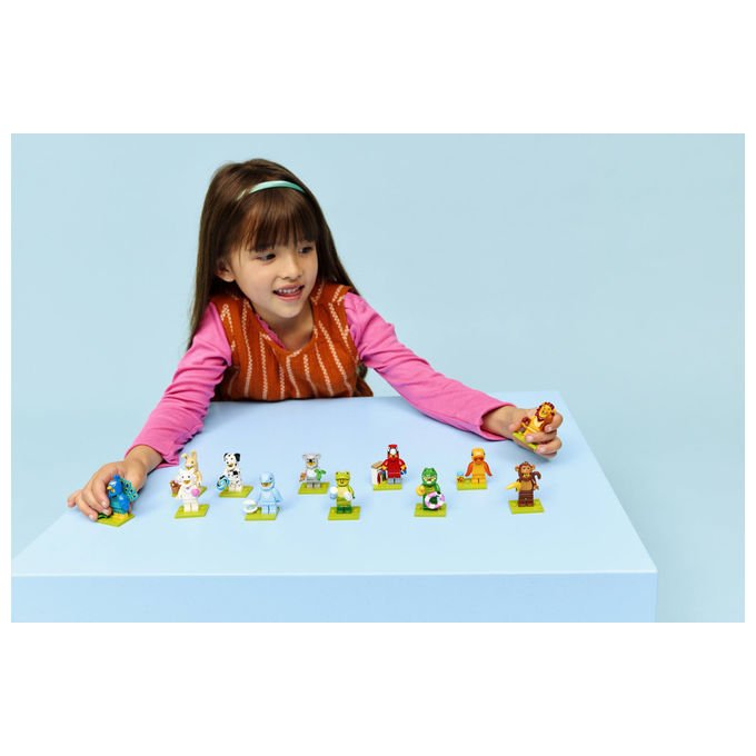 Lego minifigures serie animali 28, 71051, mystery box, 12 personaggi collezionabili in costume, accessori inclusi, eta' 5+