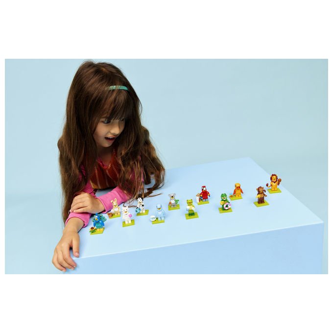 Lego minifigures serie animali 28, 71051, mystery box, 12 personaggi collezionabili in costume, accessori inclusi, eta' 5+