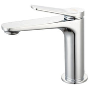 Idro Bric miscelatore lavabo Sound, cromo, cartuccia ceramica 26 mm, piletta click-clack, risparmio idrico, flessibili inox