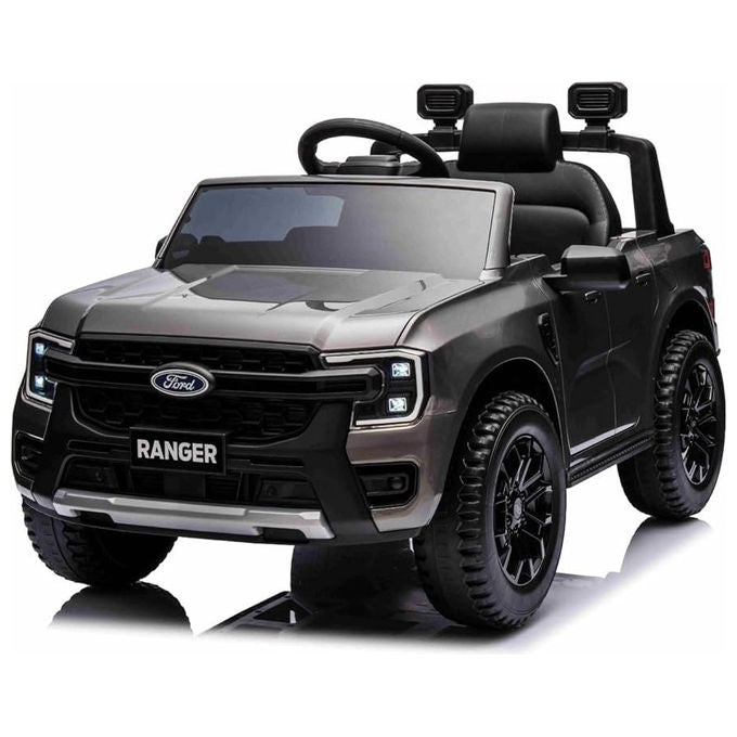 Biemme Bcs auto elettrica Ford Ranger Pick up, 12V radiocomando, per bambini, uso esterno, dark grey