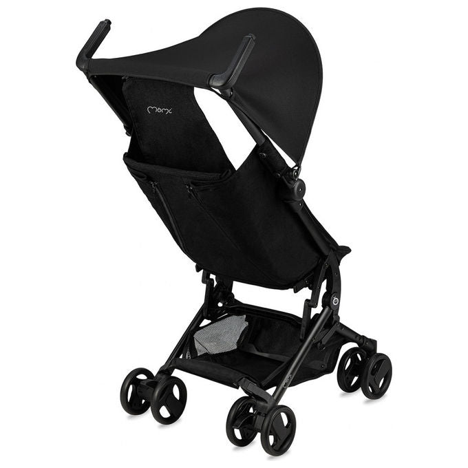 MoMi WOSP00033 Grace Passeggino da Viaggio Compatto Pieghevole telaio alluminio cinture 5 punti zaino incluso colore Nero