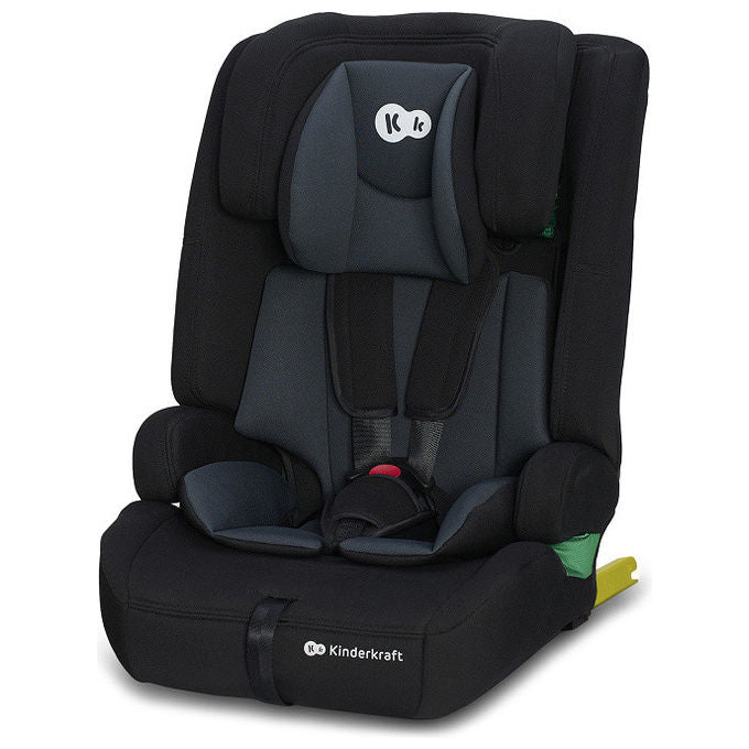 Kinderkraft Fix2Go seggiolino auto i-Size KCFI2GO0BLK0000 Isofix 76-150 cm 9-36 kg reclinabile 5 posizioni Saferide sensor nero