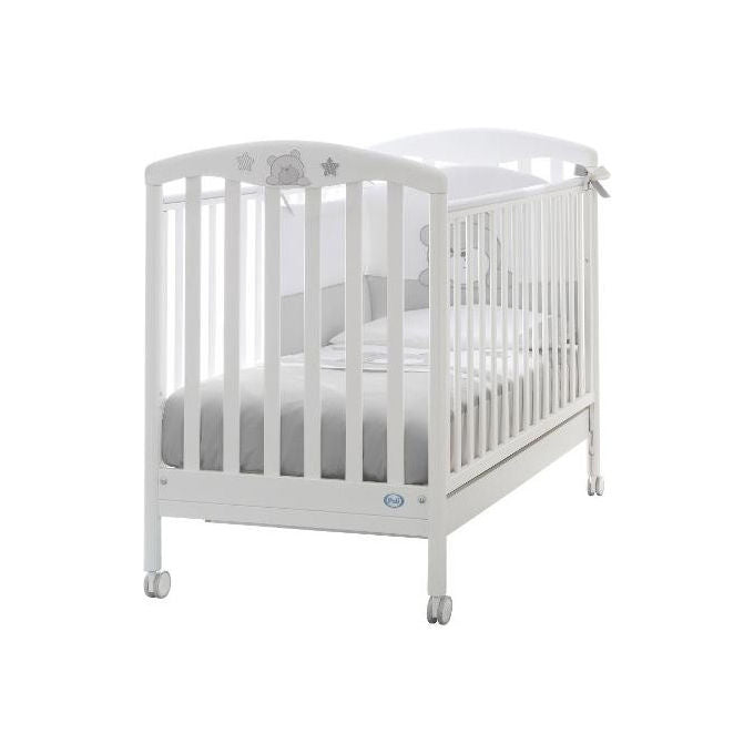 Pali lettino per bambini Teo, modello 0253TEOS, colore bianco, certificato, nuovo