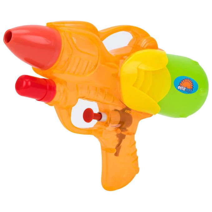Globo pistola ad acqua trasparente, linea Estatoys, 21 cm, colori assortiti, gioco estivo per bambini