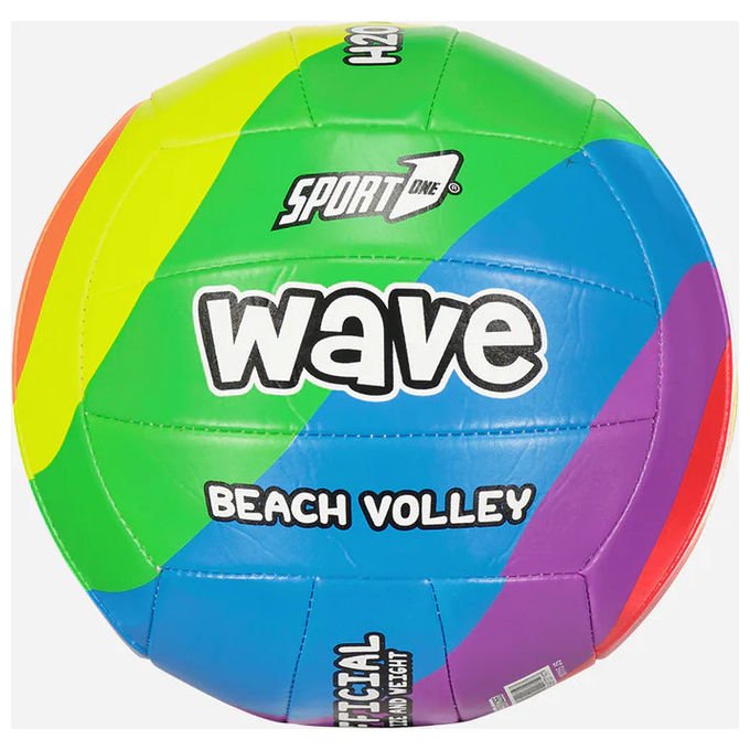 Mandelli pallone beach volley in PVC, Palm Color, 160 gr, 3 colori assortiti, giochi all'aperto e spiaggia, bambini e adulti