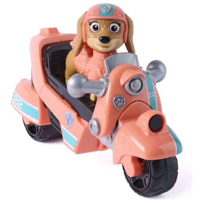 Spin Master Paw Patrol motocicletta di salvataggio di Liberty, moto giocattolo, personaggio da collezione, 3+ anni, multicolore