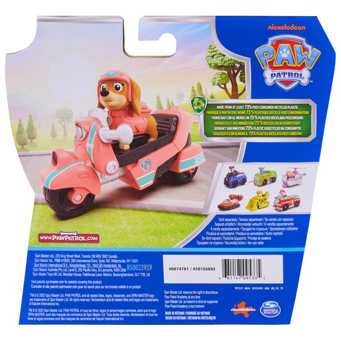 Spin Master Paw Patrol motocicletta di salvataggio di Liberty, moto giocattolo, personaggio da collezione, 3+ anni, multicolore