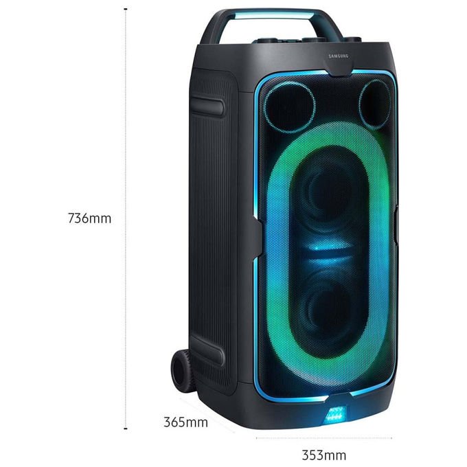 Samsung Sound Tower MX-ST50F, cassa bluetooth 240W, 18 ore autonomia, IPX4, Party Lights+, nero