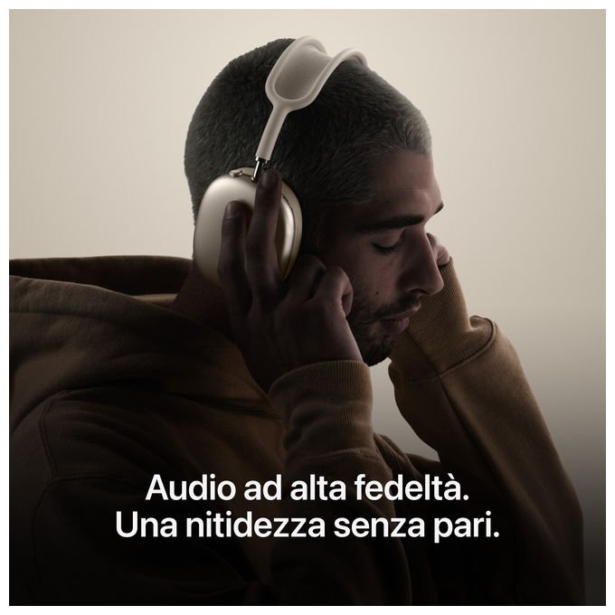 Apple AirPods Max 2, cuffie over-ear wireless, chip H2, cancellazione attiva del rumore, audio spaziale, Bluetooth 5.3, 20h autonomia, Mezzanotte