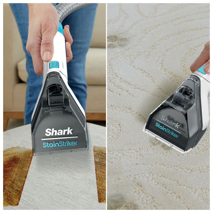 Shark StainStriker PX200EUT, smacchiatore portatile, 450 W, doppia soluzione detergente, tappeti e tappezzeria, animali domestici, 1,25 L