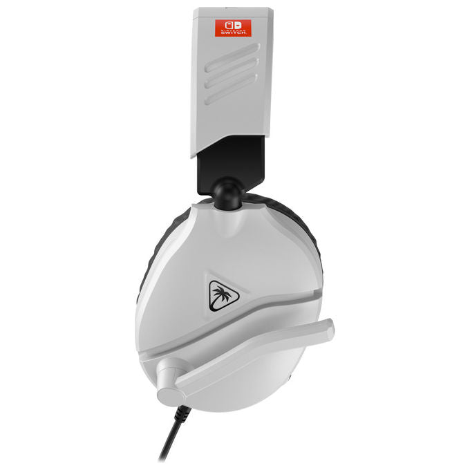 Turtle Beach Recon 70, cuffie gaming con filo, licenza ufficiale Nintendo Switch, microfono pieghevole, jack 3.5 mm, nero bianco
