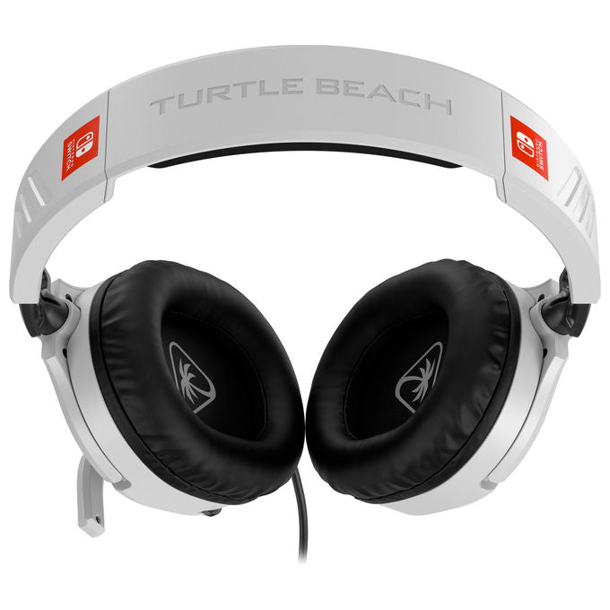 Turtle Beach Recon 70, cuffie gaming con filo, licenza ufficiale Nintendo Switch, microfono pieghevole, jack 3.5 mm, nero bianco