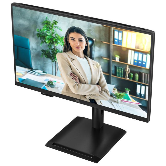 AOC 24P4CV monitor 23,8 pollici IPS Full HD 120Hz, USB-C 96W, hub USB 3.2, KVM, ethernet, regolazione altezza