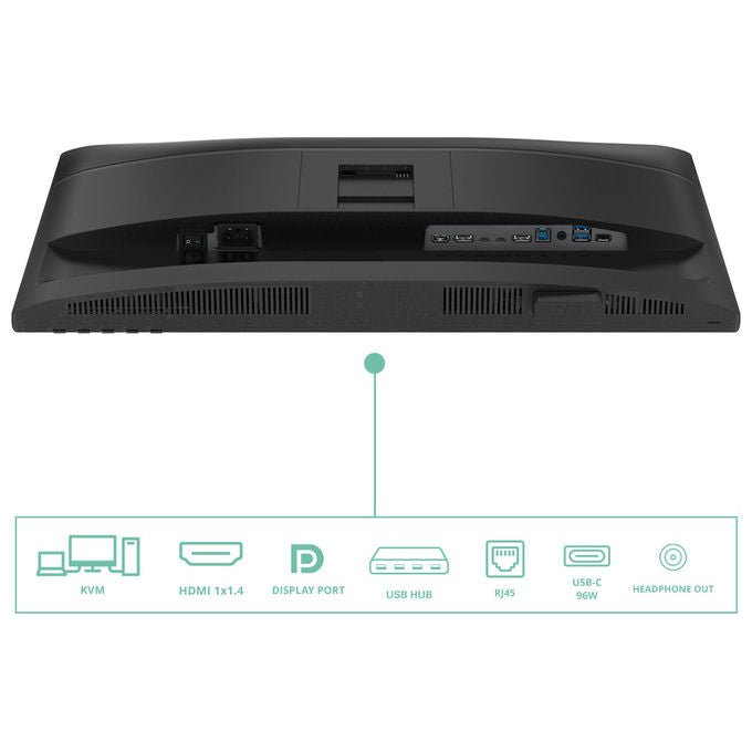 AOC 24P4CV monitor 23,8 pollici IPS Full HD 120Hz, USB-C 96W, hub USB 3.2, KVM, ethernet, regolazione altezza
