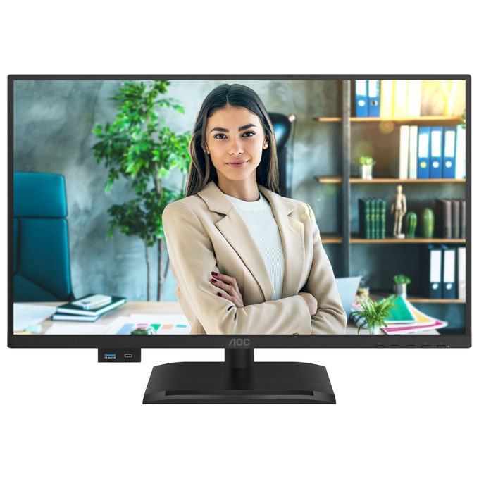 AOC 24P4CV monitor 23,8 pollici IPS Full HD 120Hz, USB-C 96W, hub USB 3.2, KVM, ethernet, regolazione altezza