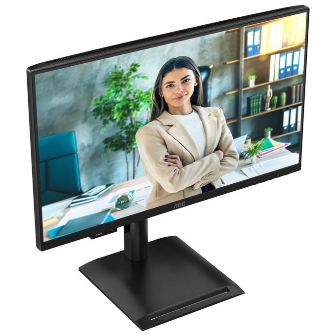 AOC 24P4CV monitor 23,8 pollici IPS Full HD 120Hz, USB-C 96W, hub USB 3.2, KVM, ethernet, regolazione altezza