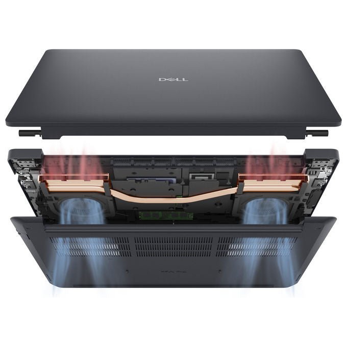 Dell workstation mobile Pro Max 16, Intel Core Ultra 7 265H, 16 gb DDR5, SSD 512 gb NVMe, Nvidia RTX Pro 500 Blackwell 6 gb, Wi-Fi 7, Windows 11 Pro, nero