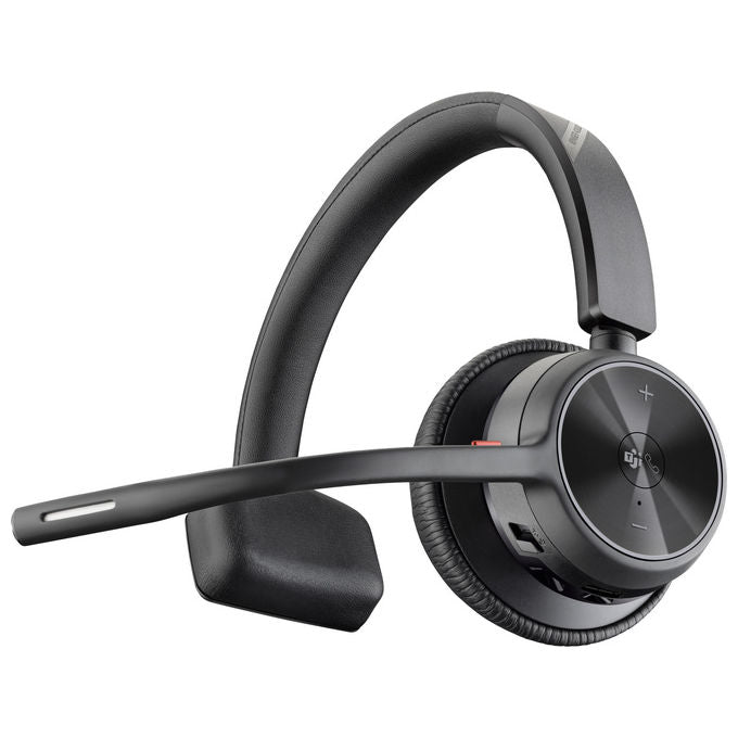Poly Voyager 4310-M UC, cuffie wireless Bluetooth monofonico, certificato Microsoft Teams, dongle BT700, autonomia 24h, nero