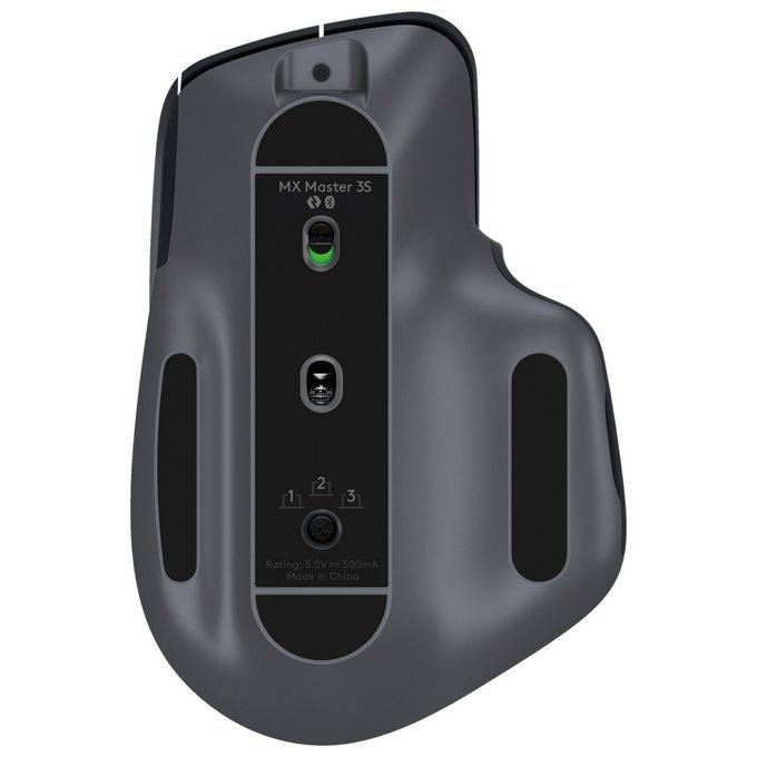 Logitech MX Master 3S mouse wireless bluetooth, 8000 DPI, silenzioso, ergonomico, ricaricabile USB-C, grafite