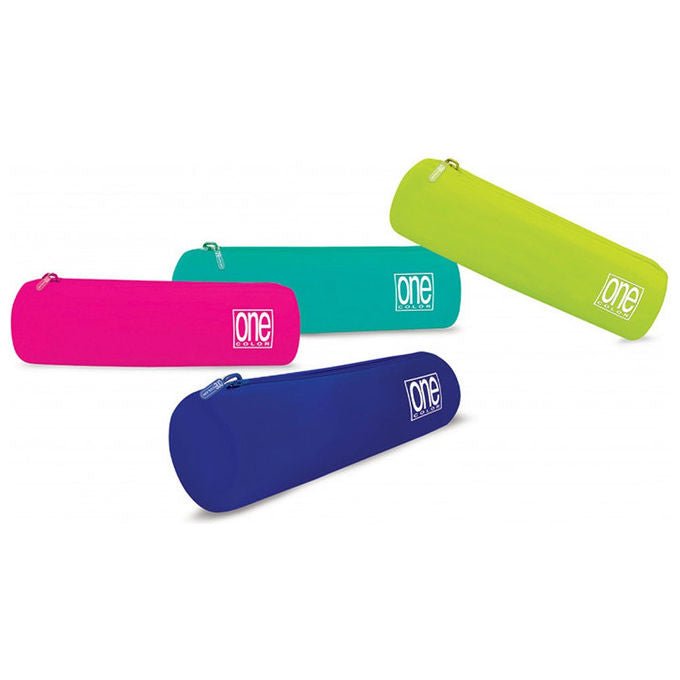 Blasetti astuccio matitone in silicone, one color, fissaggio a ventosa, colori assortiti, uso scuola ufficio