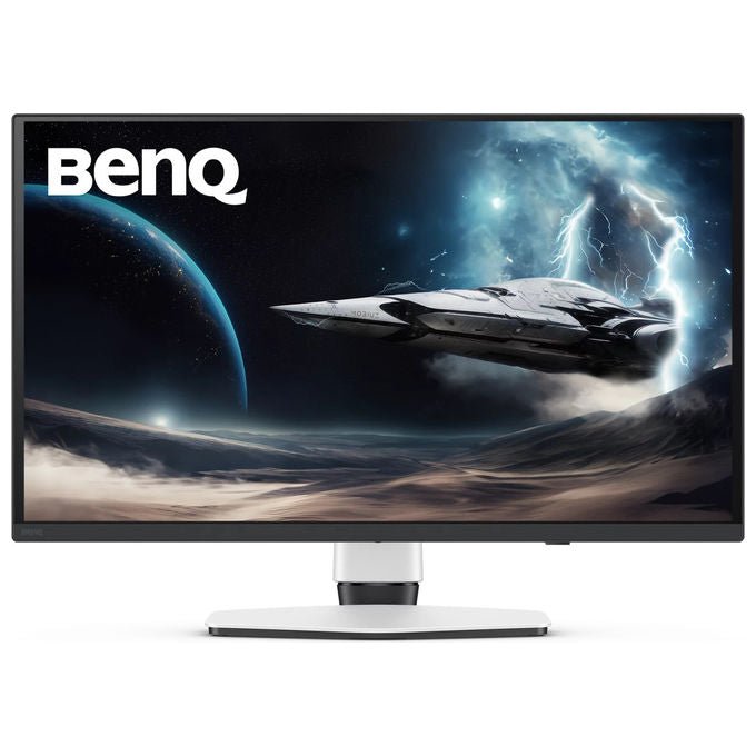 BenQ Mobiuz EX271UZ, monitor gaming OLED 26,5 pollici, 4K Ultra HD, 240 Hz, 0,03 ms, FreeSync Premium Pro, HDMI 2.1, USB-C 90W, nero, bianco