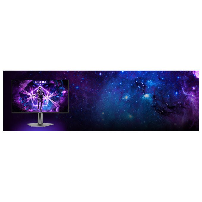 AOC monitor gaming 31,5 pollici QD-OLED 4K, 240 Hz, 0,03 ms, HDR True Black 500, HDMI 2.1, DisplayPort 2.1, AG326UZD2