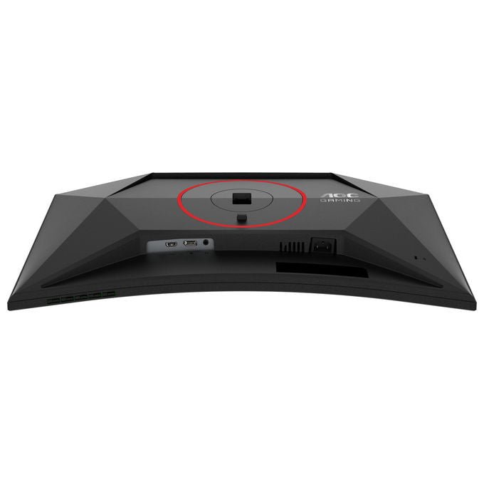 AOC monitor gaming curvo 27 pollici C27G4Z2, Full HD 1920x1080, 260 Hz, 1 ms, Fast VA, HDR10, Adaptive Sync, nero rosso