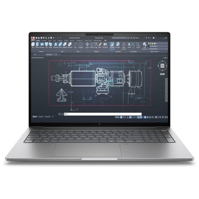 HP ZBook 8 G1i workstation mobile 16 pollici, Intel Core Ultra 7 255H, NVIDIA RTX 500 Ada 4 GB, 24 GB DDR5, SSD 1 TB, Windows 11 Pro