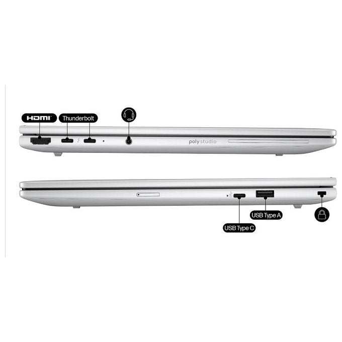 HP D4DX0AT EliteBook 8 G1i Notebook 14'' Intel Core Ultra 5 24GB RAM 512GB SSD colore Argento