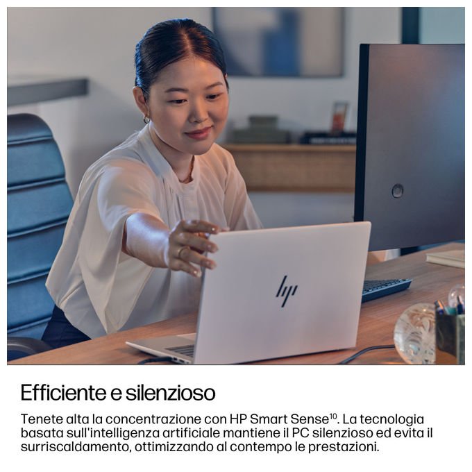 HP D4DX0AT EliteBook 8 G1i Notebook 14'' Intel Core Ultra 5 24GB RAM 512GB SSD colore Argento