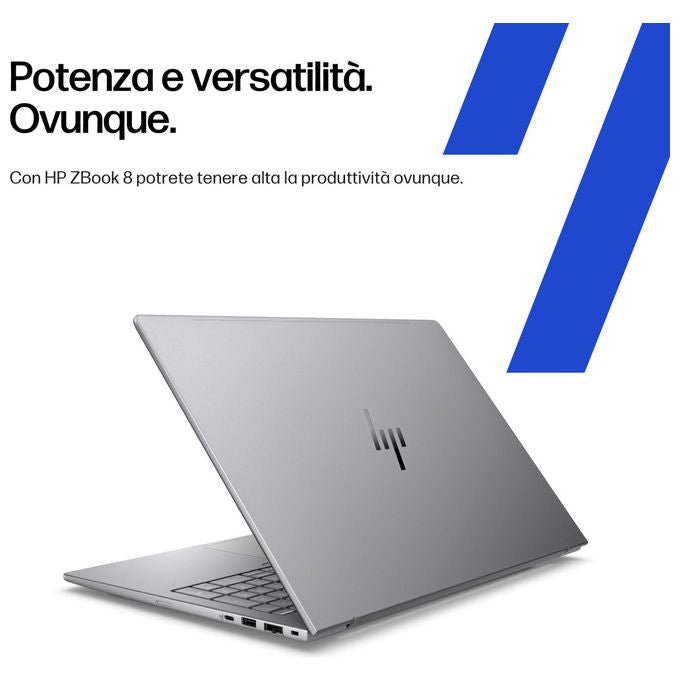 HP ZBook 8 G1i workstation mobile, 16'' WUXGA IPS, Intel Core Ultra 9 285H, 32 GB DDR5, SSD 1 TB NVMe, Nvidia RTX 500 Ada 4 GB, Wi-Fi 7, Windows 11 Pro