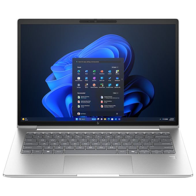 HP EliteBook 6 G1i, notebook 14 pollici, Intel Core Ultra 5 225U, 16 GB DDR5, SSD 512 GB NVMe, WUXGA IPS, Wi-Fi 6E, Windows 11 Pro, argento
