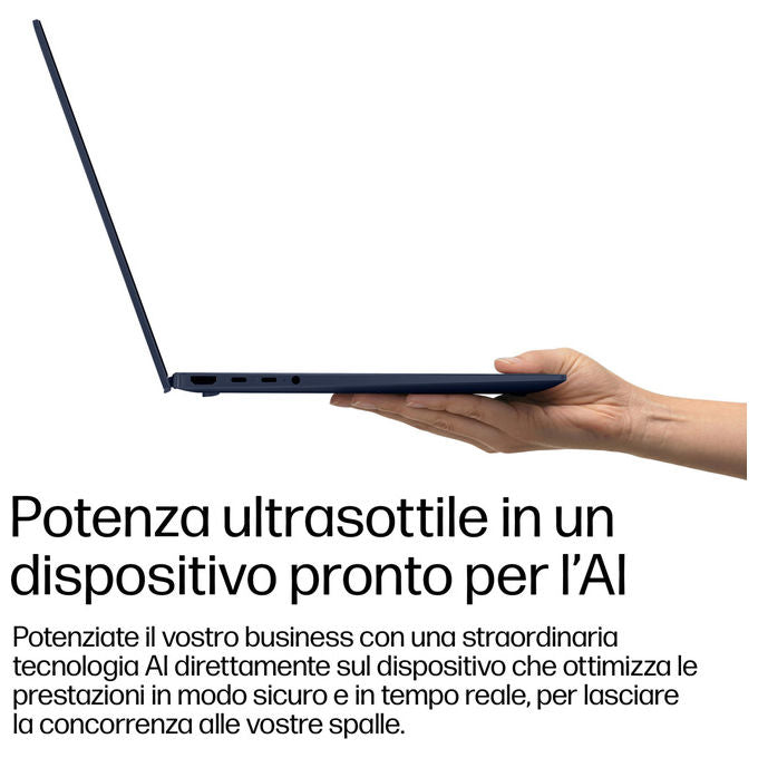 HP EliteBook X G2i, notebook 14 pollici, Intel Core Ultra X7 358H, 32 GB RAM, 1 TB SSD, display OLED 3K, Wi-Fi 7, Windows 11 Pro, blu