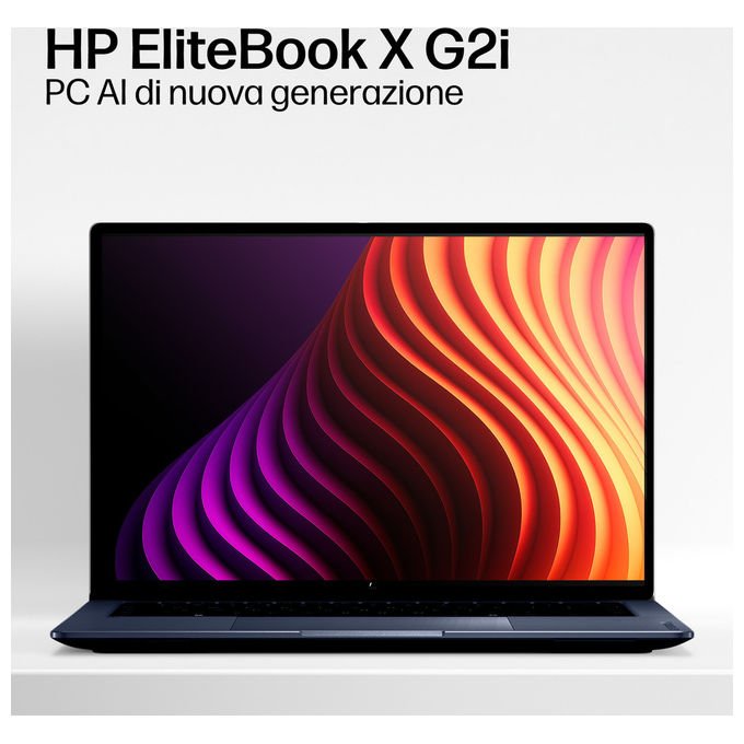 HP EliteBook X G2i, notebook 14 pollici, Intel Core Ultra X7 358H, 32 GB RAM, 1 TB SSD, display OLED 3K, Wi-Fi 7, Windows 11 Pro, blu