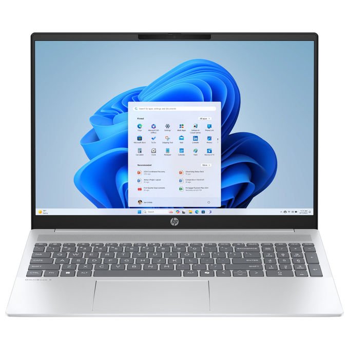 HP notebook OmniBook 5 AI, Intel Core Ultra 7 255U, 16'' OLED 2K, 16 GB RAM, 1 TB SSD NVMe, Wi-Fi 6, Windows 11 Home, argento