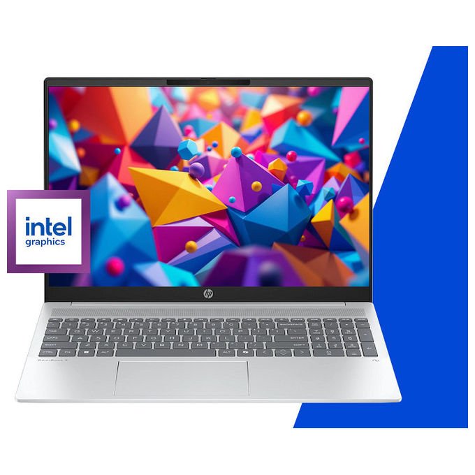HP notebook OmniBook 5 AI, Intel Core Ultra 7 255U, 16'' OLED 2K, 16 GB RAM, 1 TB SSD NVMe, Wi-Fi 6, Windows 11 Home, argento
