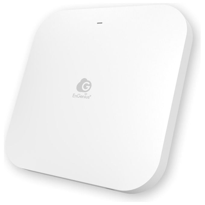 EnGenius ECW510 access point Wi-Fi 7 dual band, 5000 Mbps, PoE, mesh, gestione cloud, bianco