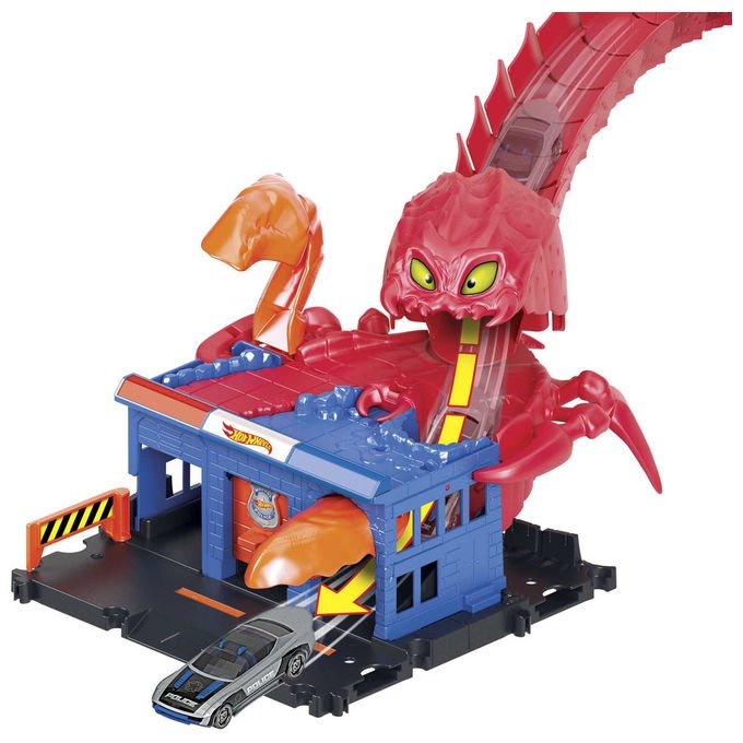 Hot Wheels City Creature Mostruose playset HDR29, pista per veicoli, include 1 veicolo Hot Wheels, colori assortiti, dai 4 anni