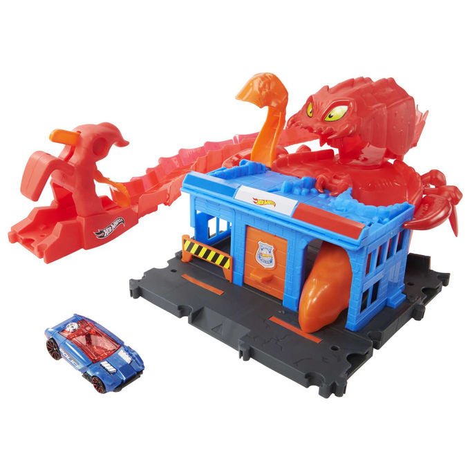 Hot Wheels City Creature Mostruose playset HDR29, pista per veicoli, include 1 veicolo Hot Wheels, colori assortiti, dai 4 anni