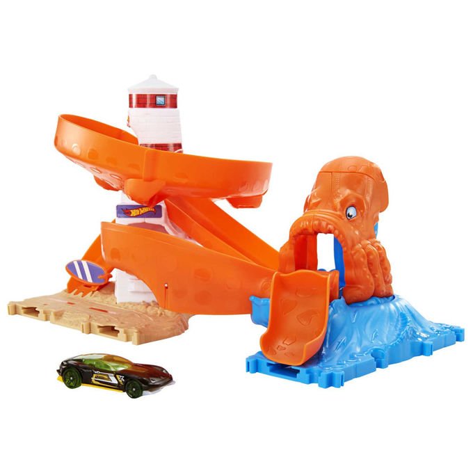 Hot Wheels City Creature Mostruose playset HDR29, pista per veicoli, include 1 veicolo Hot Wheels, colori assortiti, dai 4 anni